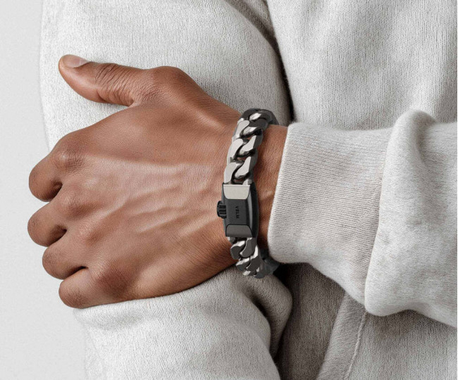 Премиальный мужской титановый браслет-цепочка Malibu Titanium Bracelet